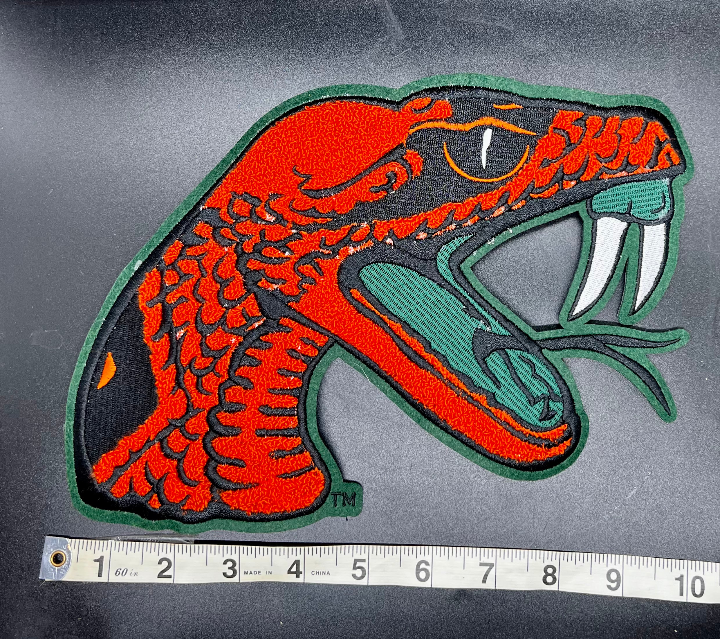 FAMU Rattler - Large Chenille Patch
